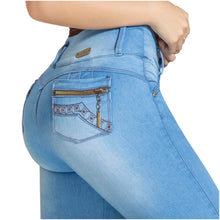Cargar imagen en el visor de la galería, DRAXY 1317 Colombian Skinny Wide Waistband Denim Butt lifter Jeans - Pal Negocio