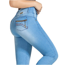 Cargar imagen en el visor de la galería, DRAXY 1317 Colombian Skinny Wide Waistband Denim Butt lifter Jeans - Pal Negocio