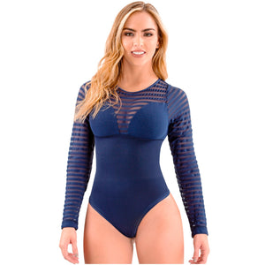 LT.Rose 20805 | Long Sleeves Round Neck Shaping Bodysuit for Women | Daily Use - Pal Negocio
