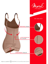 Cargar imagen en el visor de la galería, Fajas MariaE 9434 | Colombian Postpartum Boyshort Shapewear for Women | Strapless &amp; Tummy Control - Pal Negocio
