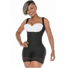 Load image into Gallery viewer, Fajas Salome 0217 | Mid Thigh Firm Compression Full Body Shaper for Women | Butt Lifter Open Bust Postpartum Bodysuit | Powernet - Pal Negocio