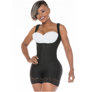 Fajas Colombianas Salome 0217 Mid Thigh Firm Full Body Shaper – Reductoras
